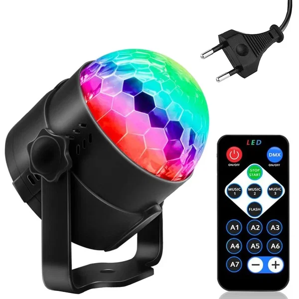 Projektor dyskotekowy LED RGB Verk Group efektowna iluminacja imprezowa