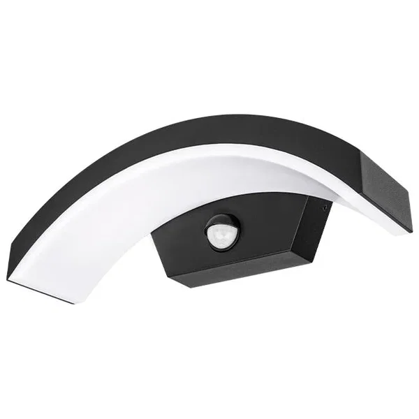 Oprawa architektoniczna LED 9W 4000K IP54 czujnik PIR czarna 270x110x67mm do wej
