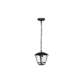 Lampa ogrodowa LED E27 60W IP44 czarna do ogrodu i altany - czarna lampa wisząca