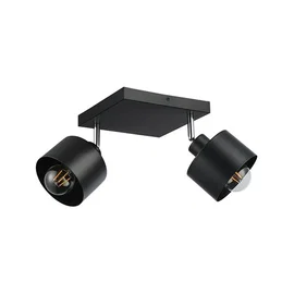 Kinkiet LED 2x35W E27 czarny ruchomy IP20 do wnętrz