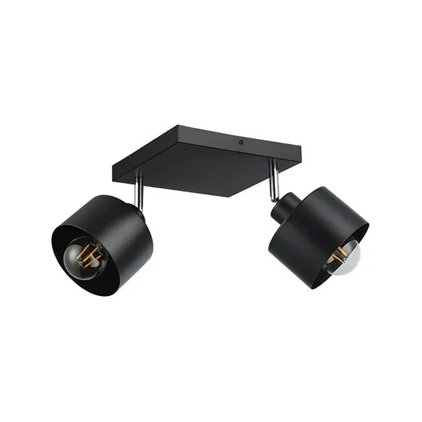 Kinkiet LED 2x35W E27 czarny ruchomy IP20 do wnętrz