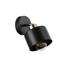 Kinkiet LED E27 35W czarny miedź IP20 do wejścia i na schody