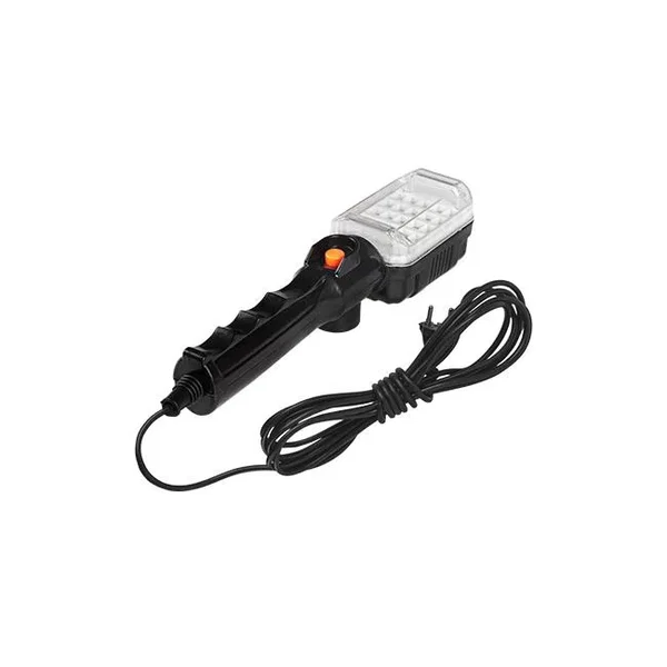 Lampa LED 12W 6500K IP20 czarna do garażu i warsztatu