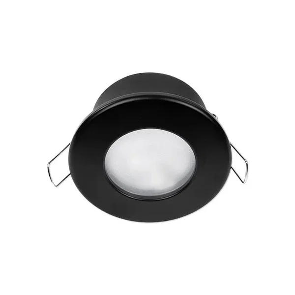 Oprawa halogenowa LED GU10 35W czarna IP44 do wejścia i na schody