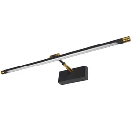 Kinkiet LED 9W 4000K IP20 czarny złoty 46cm do wejścia i na schody