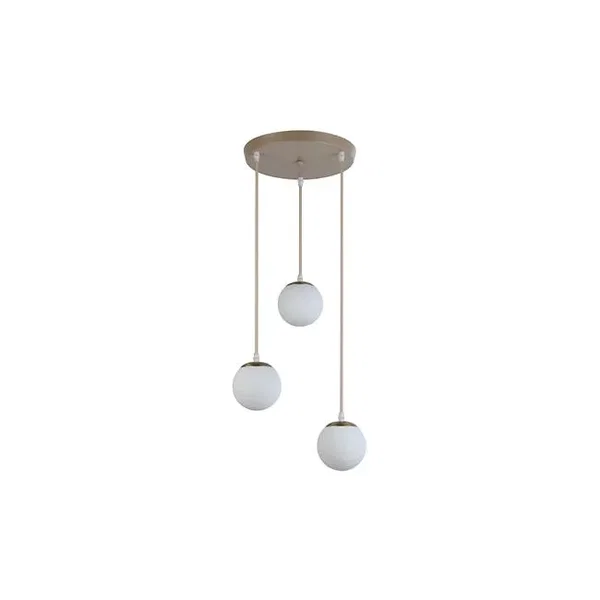 Oprawa wisząca E27 Bali-12 50cm x3-2 beż+złoty