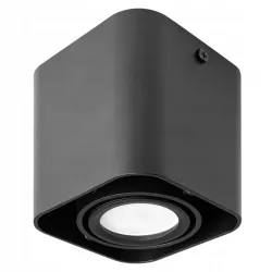 Oprawa natynkowa GU10 kwadrat 90x90x100 ruch czarny Vipelectro