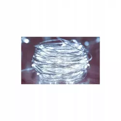 Łańcuch LED świąteczny 3xAA 50 LED 5m 6500K Vipelectro