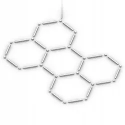 Lampa LED Hexagon 5L 240W 206x301cm zestaw 6500K