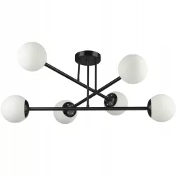 Żyrandol LED E27 Bali-12 74cm x6 czarny