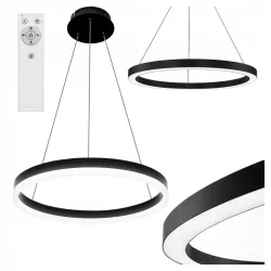 Żyrandol LED Mundo 40cm 22W czarny 3CCT pilot