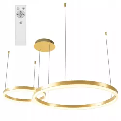 Żyrandol LED Mundo 40/60cm 36W czarny 3CCT pilot