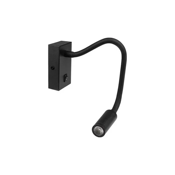 Kinkiet LED 3W 4000K czarny elastyczny do czytania