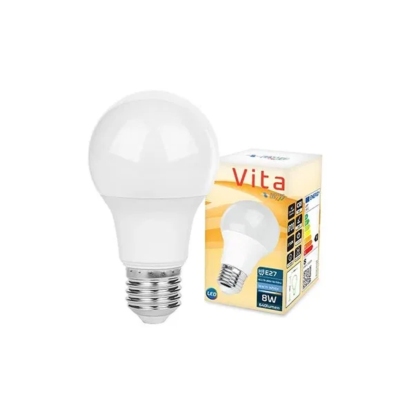 Żarówka LED E27 8W 2700K ciepła biała IP20 do domu i biura