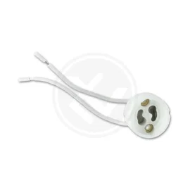 Gniazdo ceramiczne GU10 z kablem 9 cm do oświetlenia LED