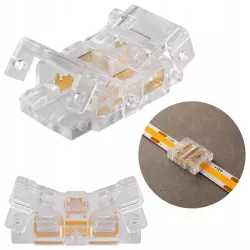 Złączka do taśmy LED COB 8mm zatrzaskowa zasilająca Vipelectro