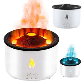 Nawilżacz powietrza dyfuzor z LED RGB efekt wulkanu mgiełka zapachowa Verk Group
