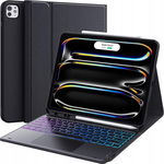 MAGNETYCZNE ETUI BEZPRZEWODOWA KLAWIATURA IPAD PRO 12.9 TOUCHPAD RGB