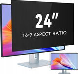 FILTR PRYWATYZUJĄCY NA MONITOR 24" 16:9 532X299 RODO CZARNY OCHRONA WZROKU