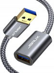 SZYBKI KABEL PRZEDŁUŻACZ USB 3.0 3 M WTYCZKA USB A NA GNIAZDO A NYLONOWY