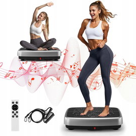 PLATFORMA WIBRACYJNA WYSZCZUPLAJĄCA Z LINKAMI FIT TRENING BLUETOOTH GŁOŚNIK