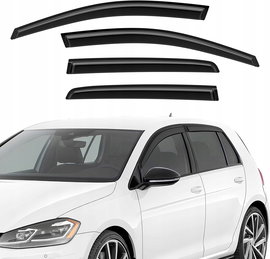 KOMPLET DEFLEKTOR PRZECIWWIATROWY SAMOPRZYLEPNY DO VW GOLF 7 VII 2014-2020