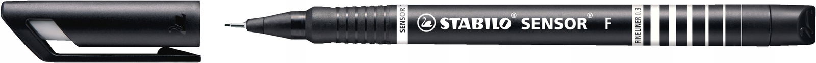 CIENKOPIS DŁUGOPIS KREŚLARSKI STABILO SENSOR CZARNY 0,3MM