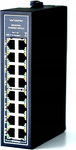 WIWAV WDH-16ET-DC 10/100 MBPS PRZEŁĄCZNIK ETHERNET -30°C - 75°C 16-PORTOWE