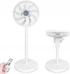WENTYLATOR PRZENOŚNY LEADERPRO DC 2W1 BARDZO CICHY 12,8DB TURBO Z PILOTEM