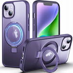 ETUI CASE DO IPHONE 13 / 14 Z PODSTAWKĄ UCHWYTEM DO MAGSAFE OBUDOWA FIOLET