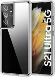 WZMACNIANE ETUI CASE SILIKON DO GALAXY S21 ULTRA PRZEZROCZYSTE NIE ŻÓŁKNIE