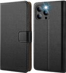 MAGNETYCZNE SKÓRZANE ETUI Z KLAPKĄ DO IPHONE 13 PRO MAX CASE WZMACNIANE
