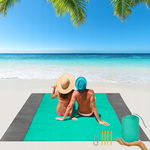 KOC PLAŻOWY PIKNIKOWY 200X210CM MATA NA PLAŻĘ BIWAK KEMPING WODOODPORNA