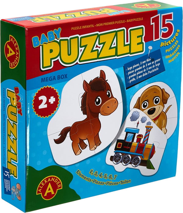 ALEXANDER BABY PUZZLE UKŁADANKA DLA DZIECI DUŻE PUZZLE 15 OBRAZKÓW