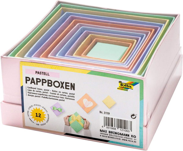 FOLIA 3119 ZESTAW KOLOROWYCH PUDEŁEK 11 SZTUK