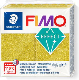 STAEDTLER MASA PLASTYCZNA MODELINA FIMO EFFECT KOLOR ZŁOTY 8010