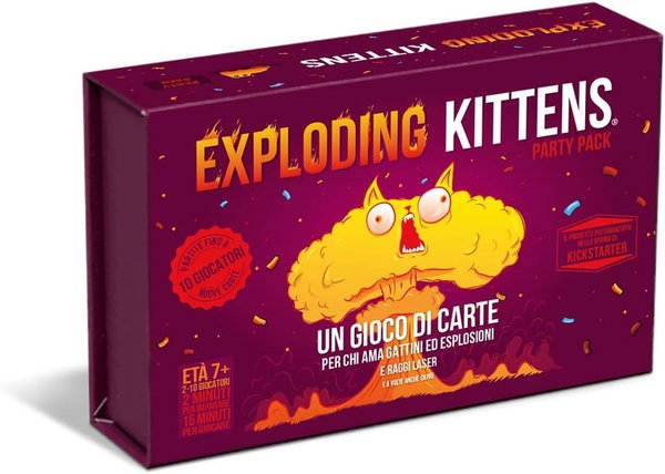 ASMODEE EXPLODING KITTENS PARTY PACK WERSJA WŁOSKA 7+