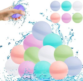SILIKONOWE BOMBY WODNE WIELOKROTNEGO UŻYTKU 7 SZTUK