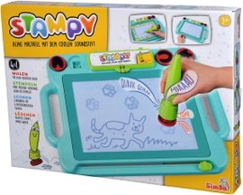 SIMBA 4 W 1 MAGNETYCZNA TABLICA RYSUNKOWA ZNIKOPIS STEMPLE DŹWIĘKI