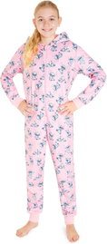 DISNEY ONESIE PIŻAMA Z KAPTUREM KOMBINEZON STITCH 13/14 LAT RÓŻ