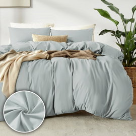 PUREDOWN 4-CZĘŚCIOWY ZESTAW POŚCIEL MOONLIGHT GREY 2 X 135X200 / 2 X 80X80
