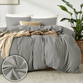 PUREDOWN 2-CZĘŚCIOWY ZESTAW POŚCIEL TAUPE 135X200 / 80X80
