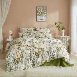 DXHOME 4-CZĘŚCIOWY ZESTAW POŚCIEL DWUSTRONNA 2 X 135X200/2 X 80X80 BAWEŁNA