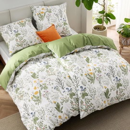 DXHOME 4-CZĘŚCIOWY ZESTAW POŚCIELI 2 X 135X200 / 2 X 80X80 BAWEŁNA 100%