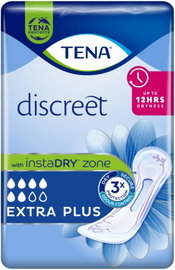 TENA DISCREET EXTRA PLUS WKŁADKI NA NIETRZYMANIE MOCZU 16 SZTUK