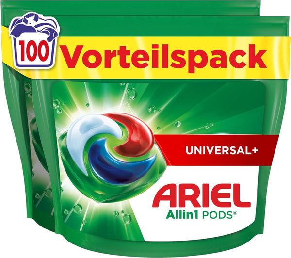 ARIEL PODS KAPSUŁKI DO PRANIA ALL IN 1 ZESTAW 2 X 50 PRAŃ