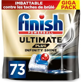 FINISH ULTIMATE PLUS INFINITY SHINE KAPSUŁKI DO ZMYWARKI 73 SZT Z NIEMIEC