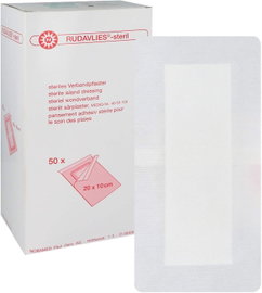 NOBA RUDAVLIES OPATRUNKI WYSPOWE STERYLNE 20 X 10 CM ZESTAW 50 SZTUK