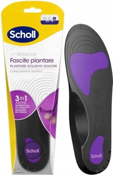 SCHOLL IN-BALANCE 3 W 1 WKŁADKI ORTOPEDYCZNE ROZM.L 42,5 - 45 CM