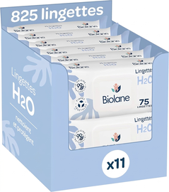 BIOLANE CHUSTECZKI NAWILŻANE 11 X 75 SZTUK IDEALNE DLA NIEMOWLĄT